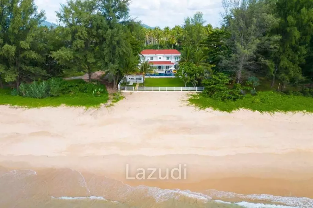 30m Absolute Beachfront 6 Bed Mansion on Natai Beach Phuket