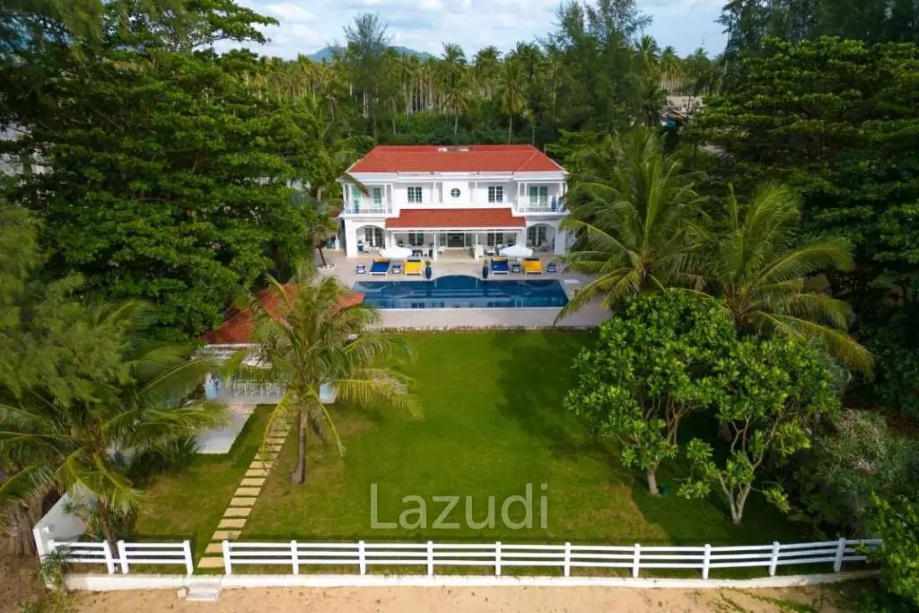 30m Absolute Beachfront 6 Bed Mansion on Natai Beach Phuket
