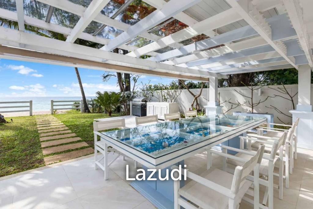 30m Absolute Beachfront 6 Bed Mansion on Natai Beach Phuket
