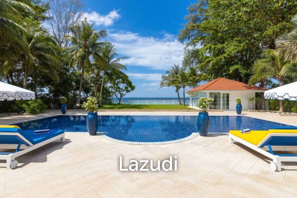 30m Absolute Beachfront 6 Bed Mansion on Natai Beach Phuket