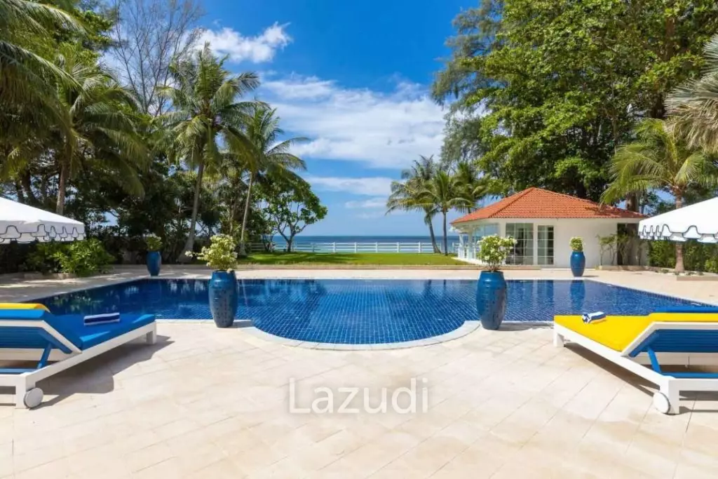 30m Absolute Beachfront 6 Bed Mansion on Natai Beach Phuket