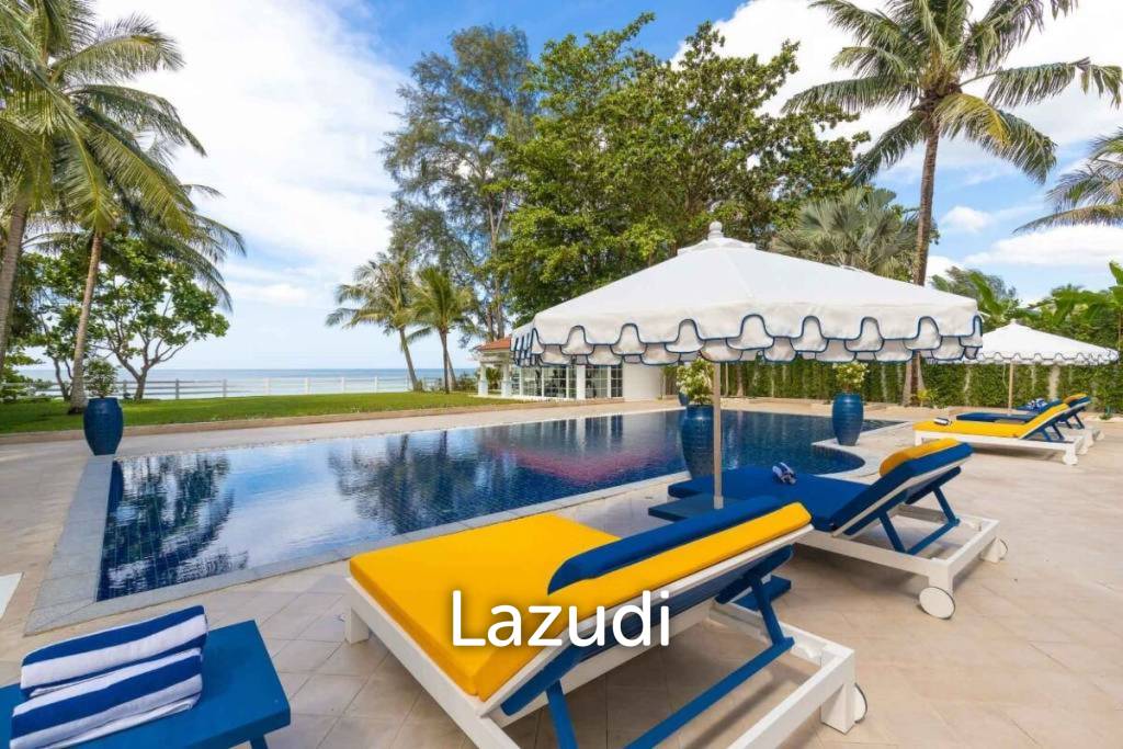 30m Absolute Beachfront 6 Bed Mansion on Natai Beach Phuket