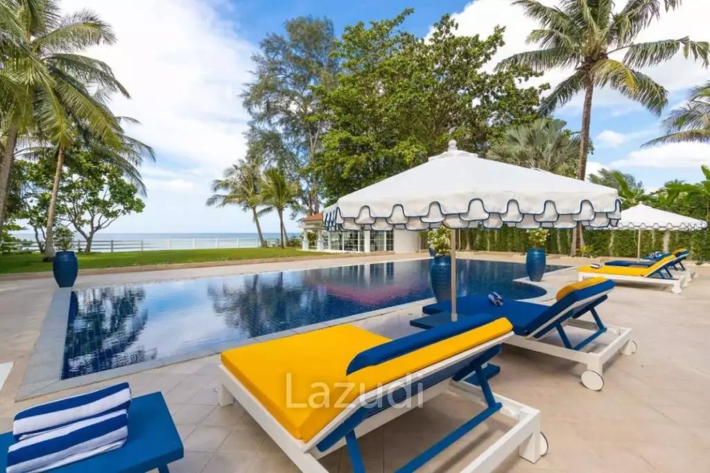 30m Absolute Beachfront 6 Bed Mansion on Natai Beach Phuket