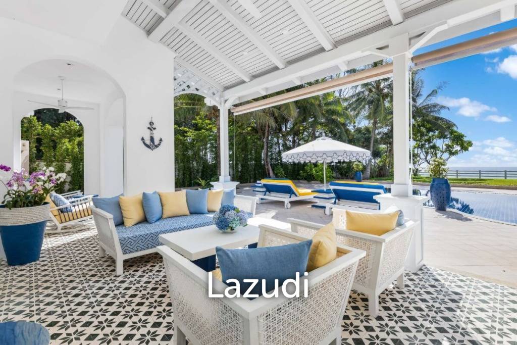 30m Absolute Beachfront 6 Bed Mansion on Natai Beach Phuket