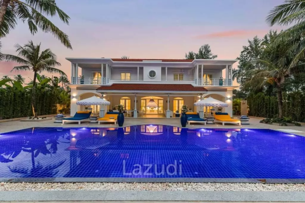30m Absolute Beachfront 6 Bed Mansion on Natai Beach Phuket