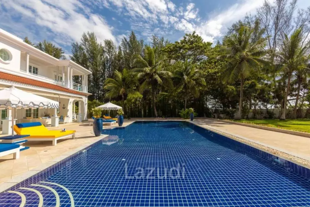 30m Absolute Beachfront 6 Bed Mansion on Natai Beach Phuket