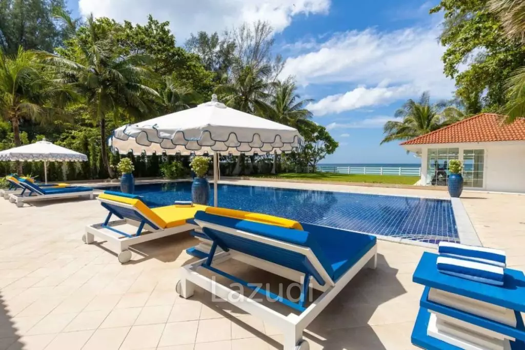 30m Absolute Beachfront 6 Bed Mansion on Natai Beach Phuket