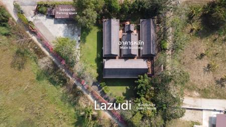 ขายบ้าน/รีสอร์ททรงไทยโมเดิร์นใกล้ตัวเมืองเชียงราย ที่ต.ริมกก