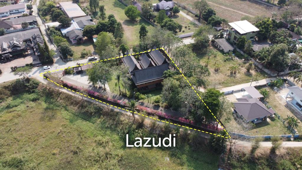 ขายบ้าน/รีสอร์ททรงไทยโมเดิร์นใกล้ตัวเมืองเชียงราย ที่ต.ริมกก