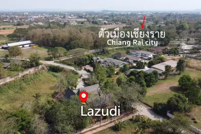ขายบ้าน/รีสอร์ททรงไทยโมเดิร์นใกล้ตัวเมืองเชียงราย ที่ต.ริมกก