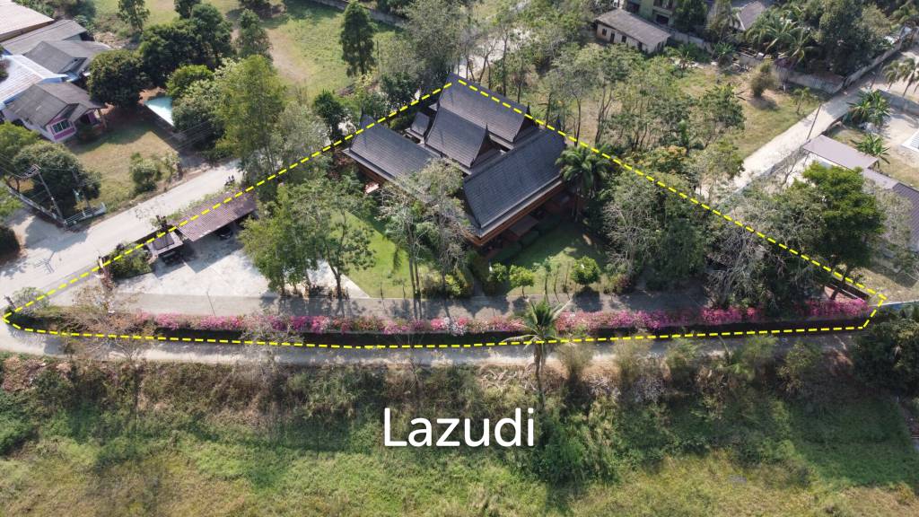 ขายบ้าน/รีสอร์ททรงไทยโมเดิร์นใกล้ตัวเมืองเชียงราย ที่ต.ริมกก