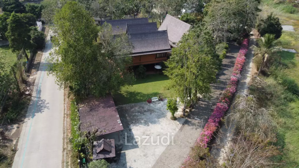ขายบ้าน/รีสอร์ททรงไทยโมเดิร์นใกล้ตัวเมืองเชียงราย ที่ต.ริมกก