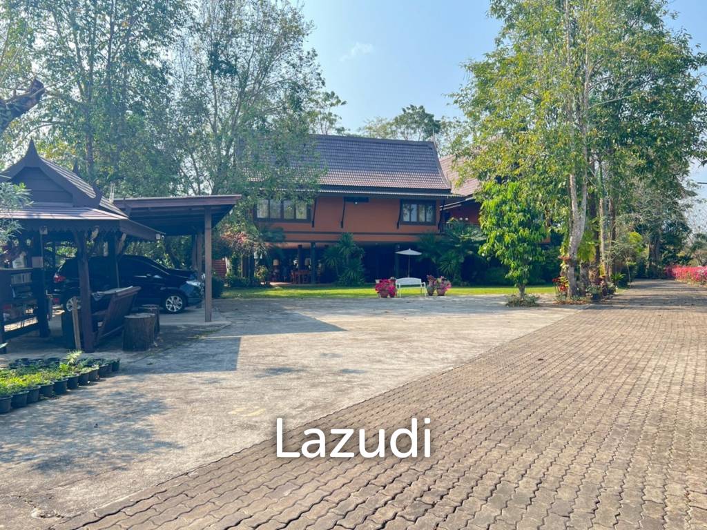 ขายบ้าน/รีสอร์ททรงไทยโมเดิร์นใกล้ตัวเมืองเชียงราย ที่ต.ริมกก