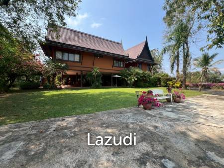 ขายบ้าน/รีสอร์ททรงไทยโมเดิร์นใกล้ตัวเมืองเชียงราย ที่ต.ริมกก