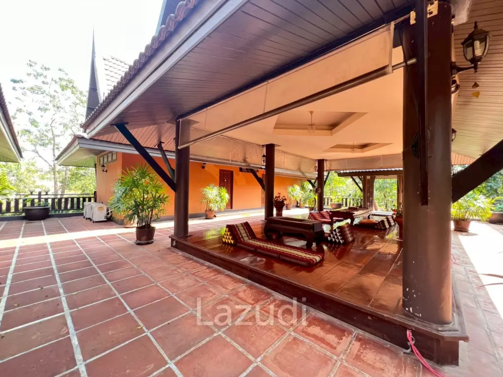 ขายบ้าน/รีสอร์ททรงไทยโมเดิร์นใกล้ตัวเมืองเชียงราย ที่ต.ริมกก