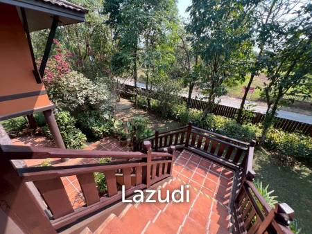 ขายบ้าน/รีสอร์ททรงไทยโมเดิร์นใกล้ตัวเมืองเชียงราย ที่ต.ริมกก