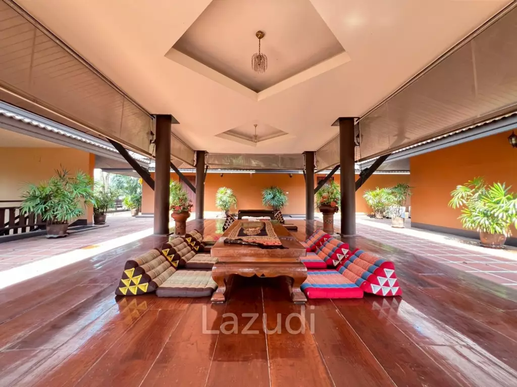 ขายบ้าน/รีสอร์ททรงไทยโมเดิร์นใกล้ตัวเมืองเชียงราย ที่ต.ริมกก