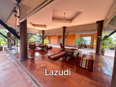 ขายบ้าน/รีสอร์ททรงไทยโมเดิร์นใกล้ตัวเมืองเชียงราย ที่ต.ริมกก