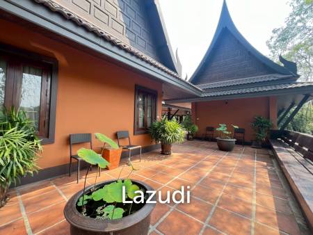 ขายบ้าน/รีสอร์ททรงไทยโมเดิร์นใกล้ตัวเมืองเชียงราย ที่ต.ริมกก