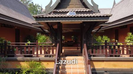 ขายบ้าน/รีสอร์ททรงไทยโมเดิร์นใกล้ตัวเมืองเชียงราย ที่ต.ริมกก