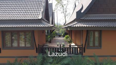 ขายบ้าน/รีสอร์ททรงไทยโมเดิร์นใกล้ตัวเมืองเชียงราย ที่ต.ริมกก