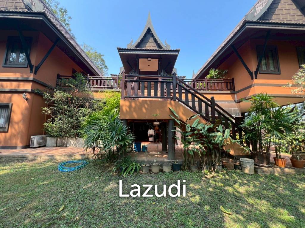 ขายบ้าน/รีสอร์ททรงไทยโมเดิร์นใกล้ตัวเมืองเชียงราย ที่ต.ริมกก