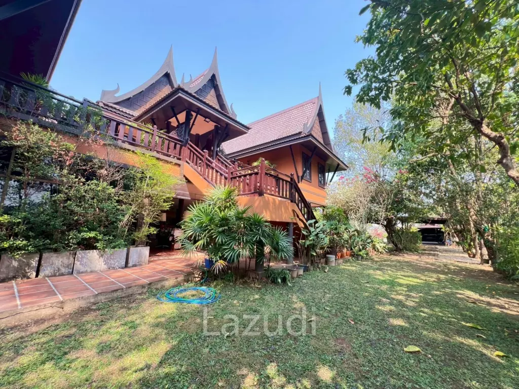 ขายบ้าน/รีสอร์ททรงไทยโมเดิร์นใกล้ตัวเมืองเชียงราย ที่ต.ริมกก