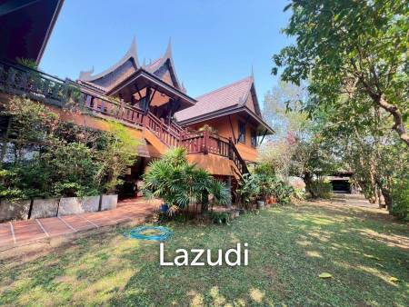 ขายบ้าน/รีสอร์ททรงไทยโมเดิร์นใกล้ตัวเมืองเชียงราย ที่ต.ริมกก