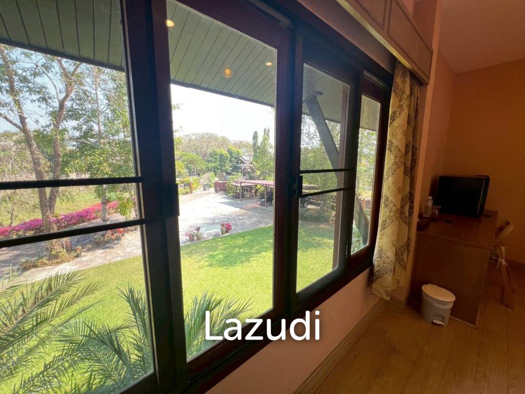 ขายบ้าน/รีสอร์ททรงไทยโมเดิร์นใกล้ตัวเมืองเชียงราย ที่ต.ริมกก