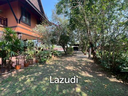 ขายบ้าน/รีสอร์ททรงไทยโมเดิร์นใกล้ตัวเมืองเชียงราย ที่ต.ริมกก