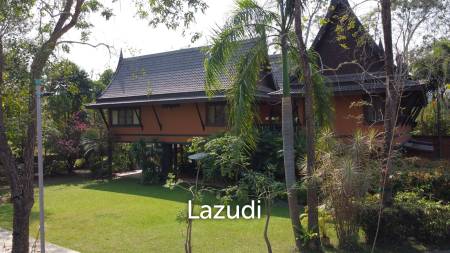 ขายบ้าน/รีสอร์ททรงไทยโมเดิร์นใกล้ตัวเมืองเชียงราย ที่ต.ริมกก