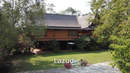 ขายบ้าน/รีสอร์ททรงไทยโมเดิร์นใกล้ตัวเมืองเชียงราย ที่ต.ริมกก