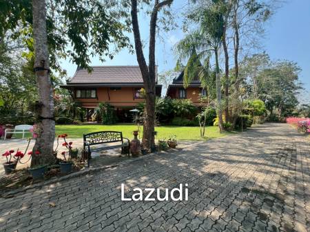 ขายบ้าน/รีสอร์ททรงไทยโมเดิร์นใกล้ตัวเมืองเชียงราย ที่ต.ริมกก
