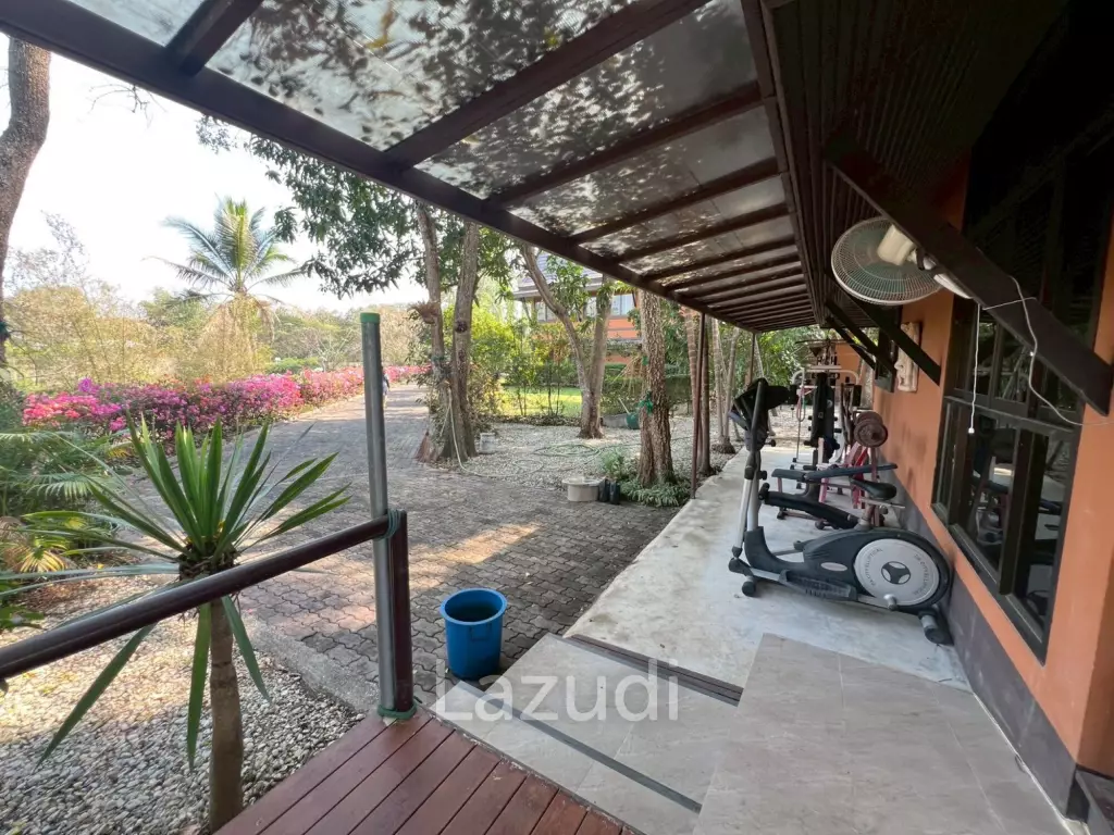 ขายบ้าน/รีสอร์ททรงไทยโมเดิร์นใกล้ตัวเมืองเชียงราย ที่ต.ริมกก