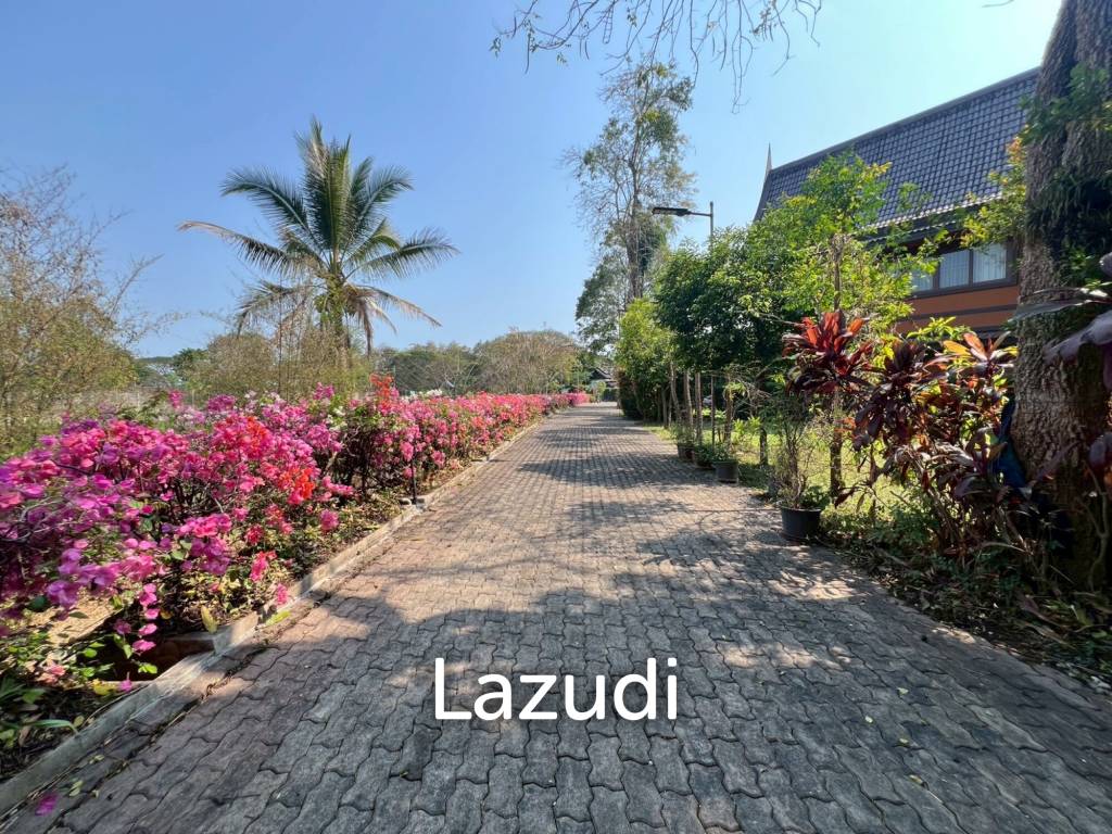 ขายบ้าน/รีสอร์ททรงไทยโมเดิร์นใกล้ตัวเมืองเชียงราย ที่ต.ริมกก