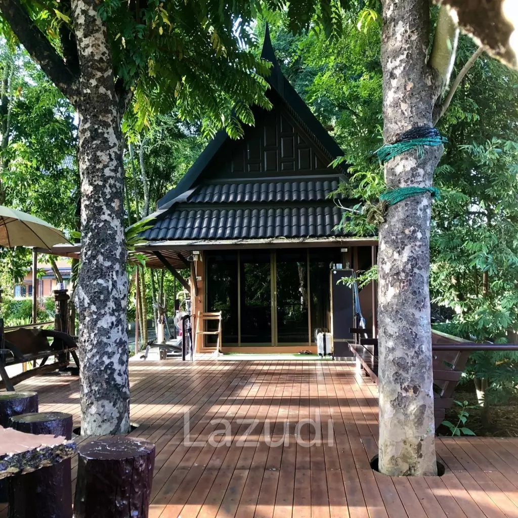 ขายบ้าน/รีสอร์ททรงไทยโมเดิร์นใกล้ตัวเมืองเชียงราย ที่ต.ริมกก