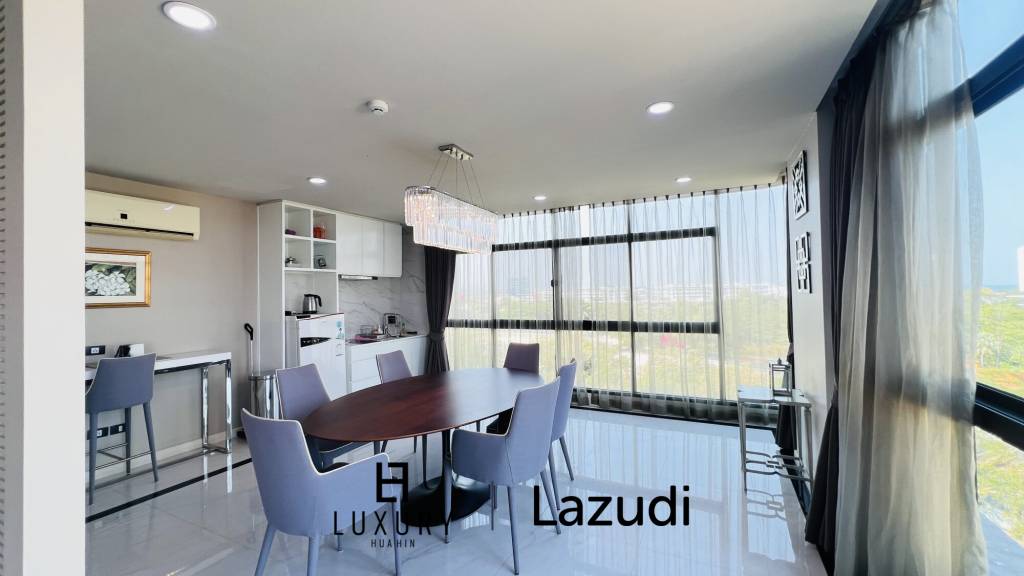 คอนโดหรูชั้น7 ใจกลางหัวหิน 5 ห้องนอน ใกล้เมืองและวิวทะเล