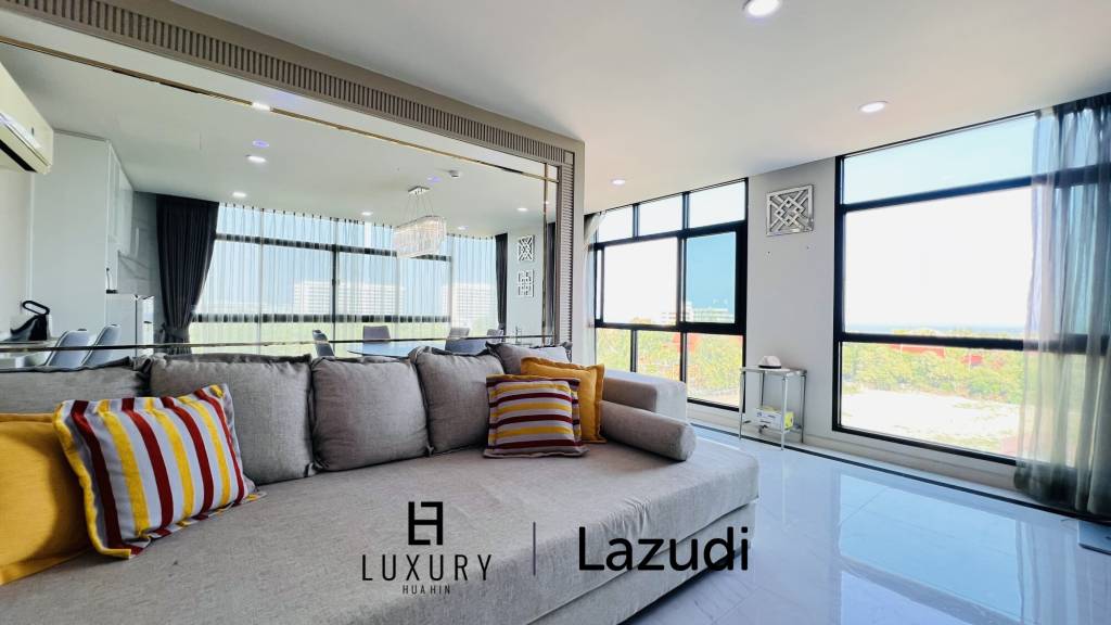 คอนโดหรูชั้น7 ใจกลางหัวหิน 5 ห้องนอน ใกล้เมืองและวิวทะเล