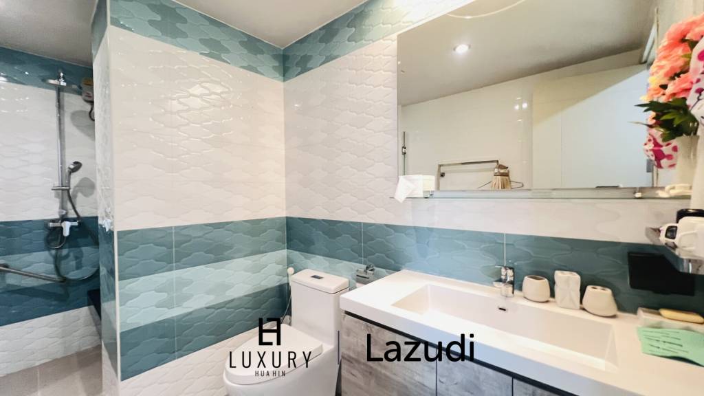 คอนโดหรูชั้น7 ใจกลางหัวหิน 5 ห้องนอน ใกล้เมืองและวิวทะเล