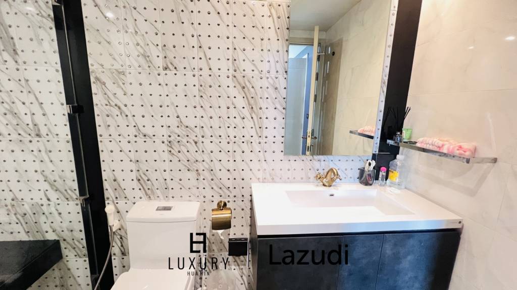 คอนโดหรูชั้น7 ใจกลางหัวหิน 5 ห้องนอน ใกล้เมืองและวิวทะเล