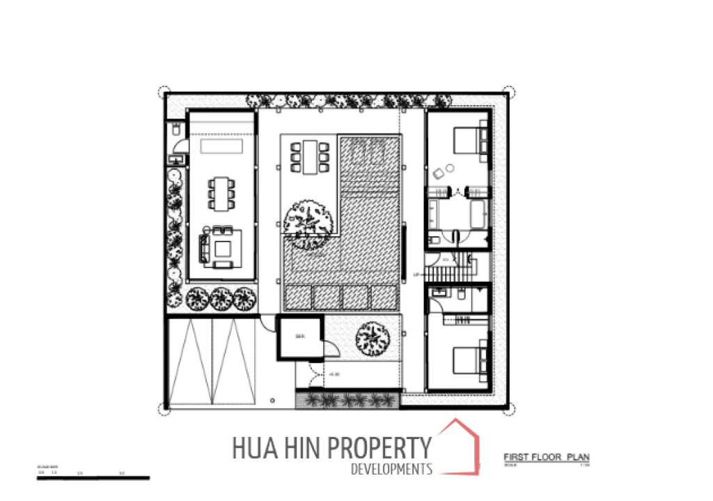 Modern 4 bedroom pool villa in Thap Tai Hua Hin