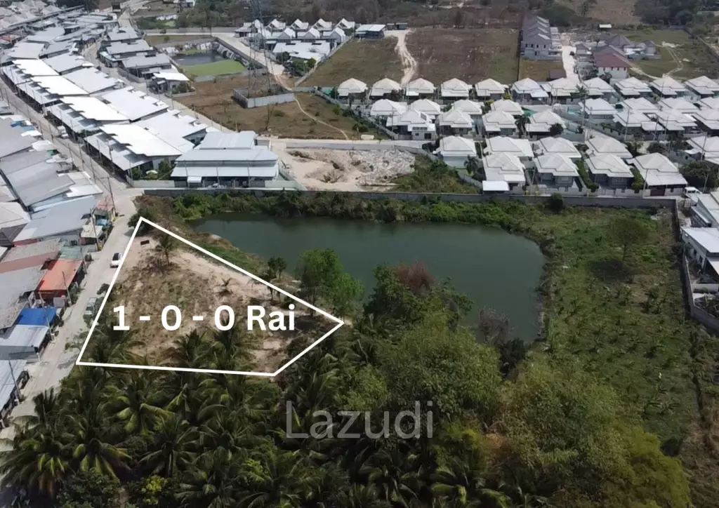 1 Rai Freehold Waterfront Land in Soi Hua Hin 88 Thap Tai