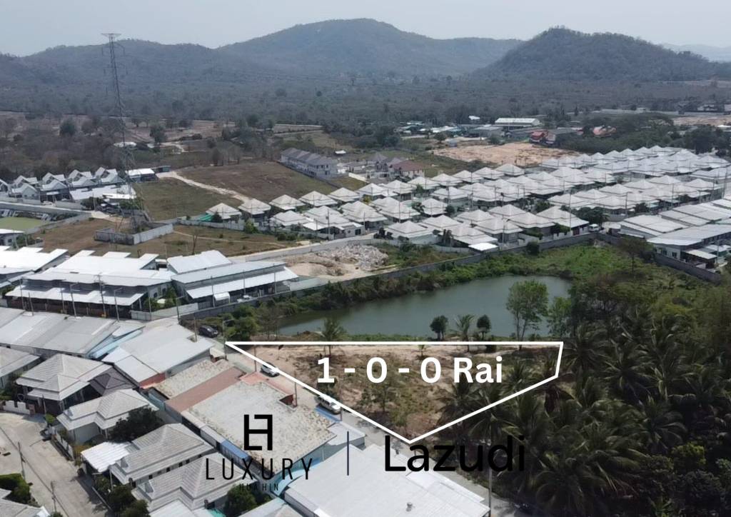 1 Rai Freehold Waterfront Land in Soi Hua Hin 88 Thap Tai