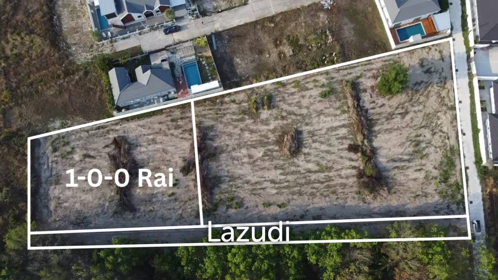 1 Rai Rectangular Plot for Sale in Hin Lek Fai Hua Hin