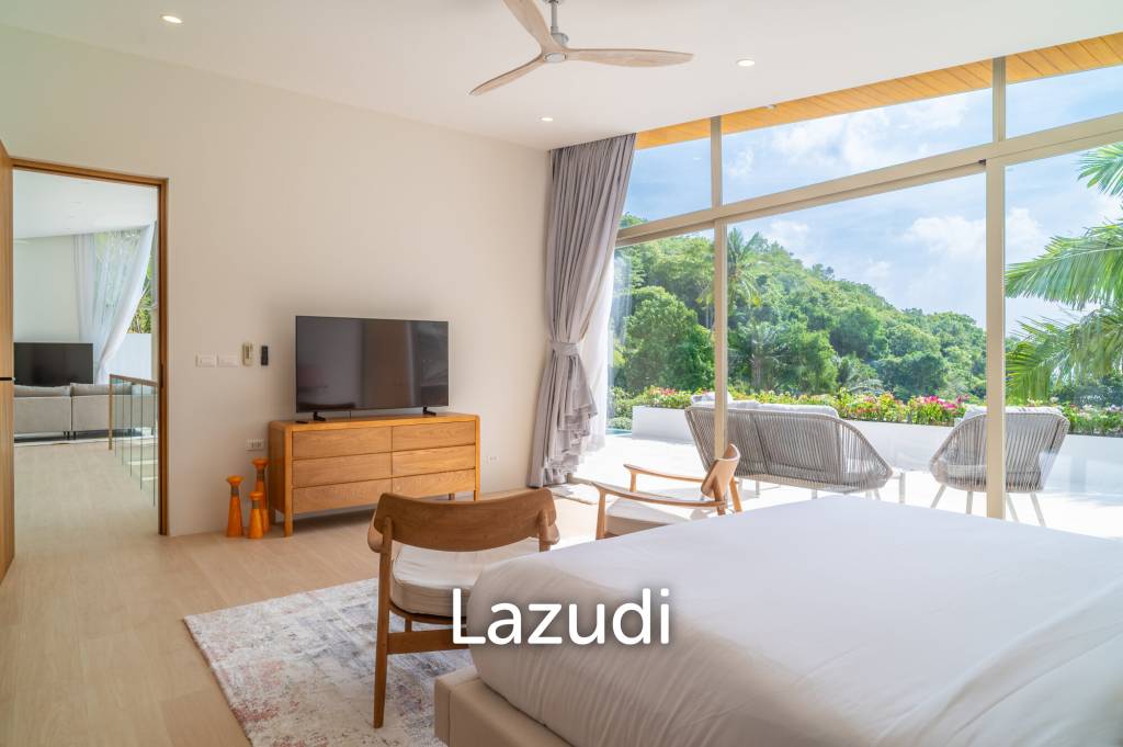 Brand-New Luxury Sea View 4-Bed Villa for Sale in Lamai