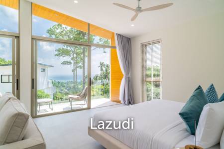 Brand-New Luxury Sea View 4-Bed Villa for Sale in Lamai