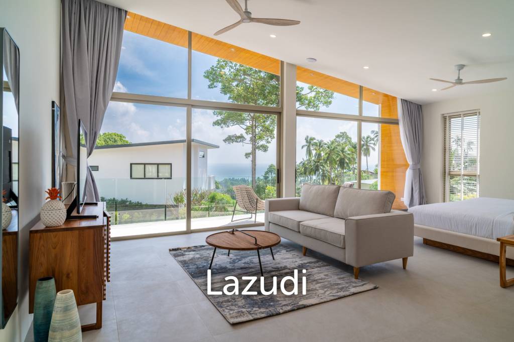 Brand-New Luxury Sea View 4-Bed Villa for Sale in Lamai