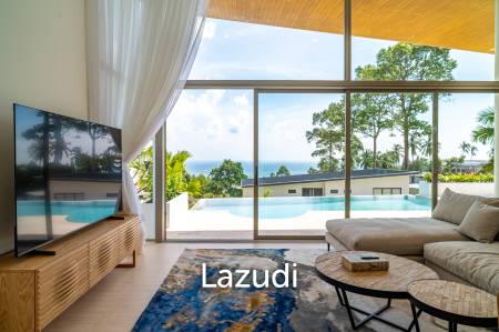 Brand-New Luxury Sea View 4-Bed Villa for Sale in Lamai