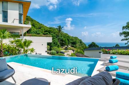 Brand-New Luxury Sea View 4-Bed Villa for Sale in Lamai