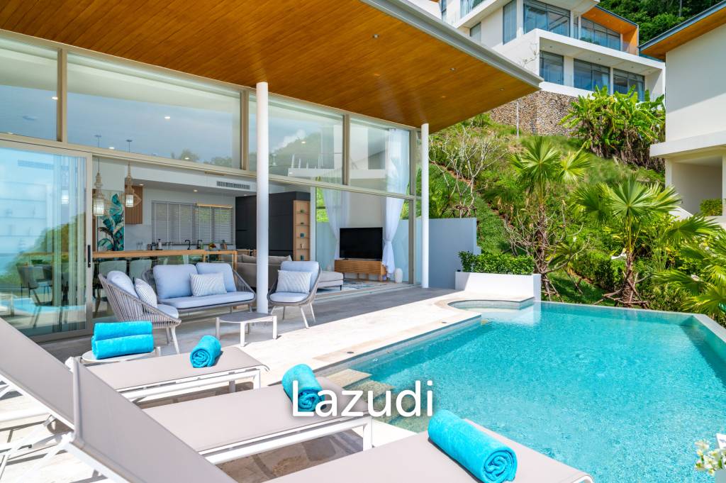 Brand-New Luxury Sea View 4-Bed Villa for Sale in Lamai